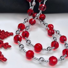 By Song Jewelry Kırmızı Kristal Kolye, Yeni Yıl Kolyesi