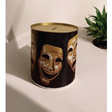 Tiyatro Maske Figürü Desenli Kumbara