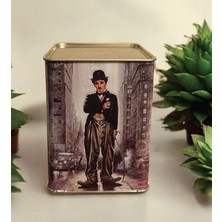 Charlie Chaplin Desenli Dikdörtgen Kumbara