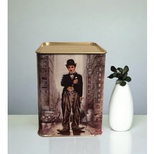 Charlie Chaplin Desenli Dikdörtgen Kumbara