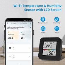 ONOFFSMART Tuya Destekli Wifi Akıllı Isı Ve Nem Sensörlü Ir Kumanda