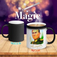 Asilmeydan Mavi Gözlü Altın Saçlı Atatürk Sihirli Kupa Bardak-p10