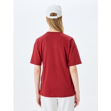 Koton Slogan Baskılı Bisiklet Yaka Kısa Kollu Rahat Kalıp T-Shirt