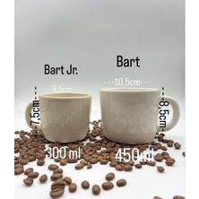 Tardan Bart Jr. El Yapımı Seramik Kupa- XKREM-300 ml  1 (Adet)