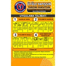 Ütü İle Yapışan Nakışlı Arma Yama, Taraftar Seti (6 ADET) Ütüyle Yapışan Nakış Dokuma Aplike Patch