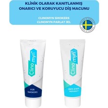 Clinomyn Fresh Diş Beyazlatan ve Parlatan Jel Diş Macunu + Smokers Diş Beyazlatan Diş Macunu 75 ml