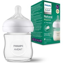 Philips Avent Natural Response Cam Biberon, 120Ml, 0+ Ay,Doğal Tepkili Biberon Emziği, Scy930/01