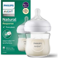 Philips Avent Natural Response Cam Biberon, 120Ml, 0+ Ay,Doğal Tepkili Biberon Emziği, Scy930/01