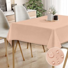 Monolisse Canvas Sıvı Geçirmez Leke Tutmaz Açık Pembe Masa Örtüsü