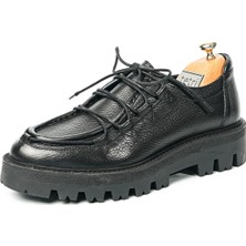 Tetri Babylon Model  Deri El Yapımı Erkek Siyah Casual Ayakkabı