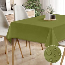 Monolisse Canvas Sıvı Geçirmez Leke Tutmaz Koyu Yeşil Masa Örtüsü