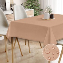 Monolisse Canvas Sıvı Geçirmez Leke Tutmaz Somon Masa Örtüsü