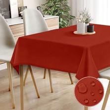 Monolisse Canvas Sıvı Geçirmez Leke Tutmaz Kırmızı Masa Örtüsü
