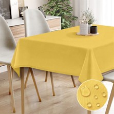 Monolisse Canvas Sıvı Geçirmez Leke Tutmaz Sarı Masa Örtüsü