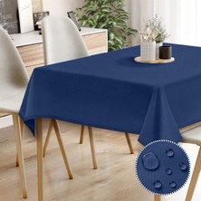Monolisse Canvas Sıvı Geçirmez Leke Tutmaz Koyu Saks Masa Örtüsü