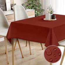 Monolisse Canvas Sıvı Geçirmez Leke Tutmaz Bordo Masa Örtüsü