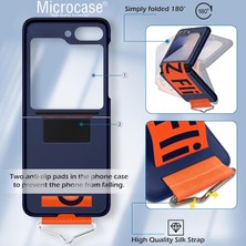 Microcase Samsung Z Flip 6 Parmak Tutuculu Kayış Askılı Plastik Kılıf - AL3007