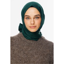 Zümrüt Forever Desen Parlak Jakar Şal