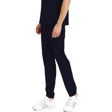 Tek Alt Kargo Cepli Jogger Likralı Unisex Cerrahi Pantolon Lacivert | Brl Bagel