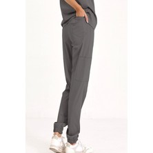 BRL Üniforma Tek Alt Jogger Likralı Unisex Cerrahi Pantolon Füme