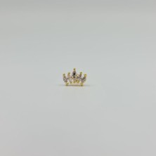 Cerrahi Çelik Beyaz Taşlı Küpe Tragus Helix Kıkırdak Piercing