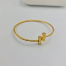 Gold Burgu Hasır Model Erkek Bileklik