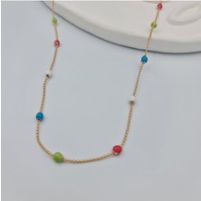 Vıp Xupıng Dorika Renkli Zincir Kolye