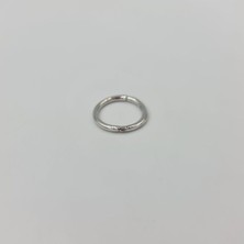 Cerrahi Çelik Beyaz Halka Küpe Tragus Helix Kıkırdak Piercing