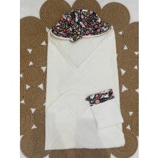 Caramell Lovely Rabbit Desenli Kundak Havlu Kese Set Bornoz