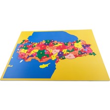 Balatoyz Montessori Türkiye İller Haritası Puzzle