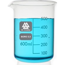 Cam Beher 600 ml Kısa Form Isıya Dayanıklı