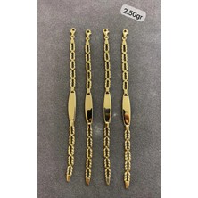 ÇGK KUYUMCULUK Çocuk Künye Altın Bileklik CGKBLK0195