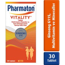 Pharmaton Vitality 30 Tablet - Ginseng G115, Multivitamin ve Mineraller