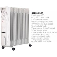 Süsler 13 Dilim Yağlı Radyatör SR-5713