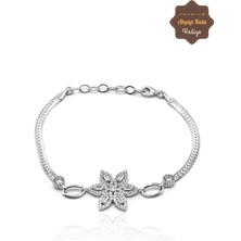 Midyat Nurtaş Gümüş Yıldız Model 925 Ayar Gümüş Kadın Bileklik 201023485