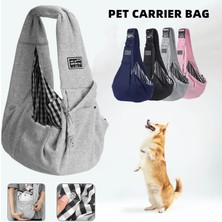 Küçük Pet Sling Taşıyıcı Eller Serbest Geri Dönüşümlü Pet Papoose Çanta Tote Çanta Cep Emniyet Kemeri ile Açık Seyahat Içın Köpek Kedi (Yurt Dışından)