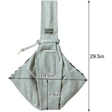 Küçük Pet Sling Taşıyıcı Eller Serbest Geri Dönüşümlü Pet Papoose Çanta Tote Çanta Cep Emniyet Kemeri ile Açık Seyahat Içın Köpek Kedi (Yurt Dışından)