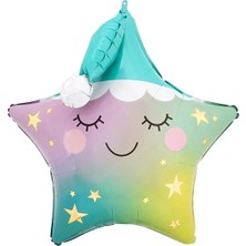 Parti Dükkanım Uykucu Küçük Yıldız Folyo Balon (45 Cm)
