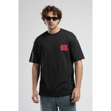 ECKO UNLTD Bryant Antrasit Bisiklet Yaka  Oversize  Erkek Tshirt