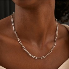 SE Jewellery Silver 60 cm Klasik Ataç Zincir Kolye