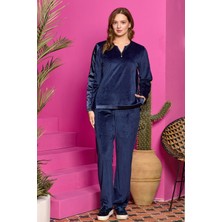 Cossy By Aqua 25308 Kadın Kadife Spor Eşofman Takım