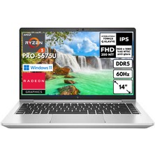 Hp Elitebook 650 G9 Ryzen 5PRO-5675U  64 GB 256 GB SSD AMD Radeon Graphics Windows 11 Pro 14" FHD Taşınabilir Bilgisayar