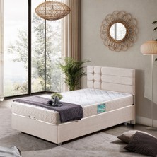 Setay Viyana Tek Kişilik Baza Başlık Comfort Yatak Seti - Krem