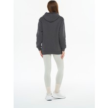 Safe Tasarım Kadın Pamuklu Içi Polarlı Kapüşonlu Sweatshirt