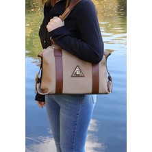 Su Geçirmez Golden Polo Camel Şık Çanta