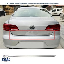 Ebal Oto Vw Passat B7 Krom Bagaj Alt Çıtası 2010-2014 Arası Uyumlu Paslanmaz Çelik