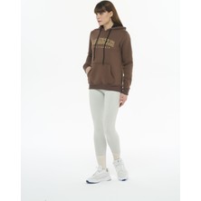 Safe Tasarım Kadın Pamuklu Içi Polarlı Kapüşonlu Sweatshirt