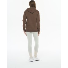 Safe Tasarım Kadın Pamuklu Içi Polarlı Kapüşonlu Sweatshirt