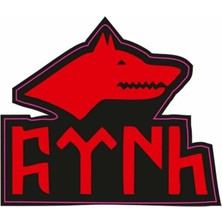 Gogo 75X90MM Kırmızı Kurt Sticker