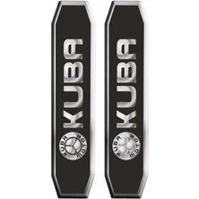 Gogo Damla Sticker 2'li  Akü Kapak siyah Cg